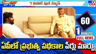 ఏపీలో ప్రభుత్వ పథకాల పేర్లు మార్పు | CM Chandrababu - TV9