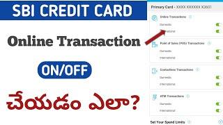 Sbi credit card online transaction activation 2023 | Fintech With Purna