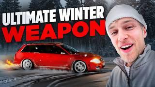 The ultimate Winterweapon? - First test of our Audi RS4 B5 on snow