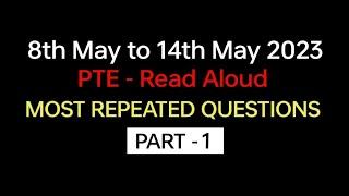 PTE Speaking Read Aloud (part -1) | May 2023 Exam Prediction | BEATthePTE max, #pte #beatthepte