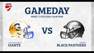 AFL: Thalheim Graz Giants vs Prague Back Panthers