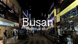 Busan  Evening Stroll through Seomyeon District |4K Cityscape and Street Scenes with Ambient Noise