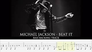 MICHAEL JACKSON - Beat it [BASSLESS BACKING TRACK + TAB]