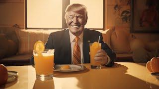 I asked ai to make a Donald trump orange juice commercial