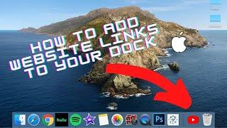How to Add Website Links to Dock (MAC)