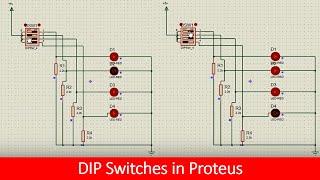 How to use a DIP switch Proteus tutorial