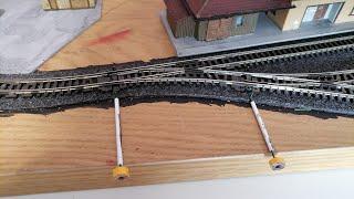 How to make cheap, simple, quick wire in tube points for model railways / railroads