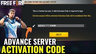 Free Fire Advance Server Activation Code Enter Activation Key