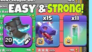 Best TH17 Attack Strategy! Easy 3-Star with 16 Dragons & RC Charge | Clash of Clans