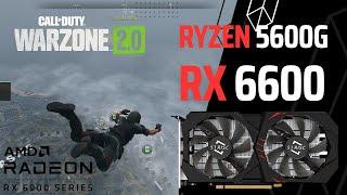 RX 6600 8GB + R5 5600G - Call of Duty Warzone 2.0 -  / TESTE COMPLETO / FPS - 1080p