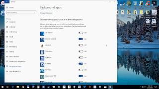 Background apps Manager windows 10