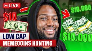 Low cap Memecoins Hunting | $10 To $500K - The Memecoin Show. Epi 35