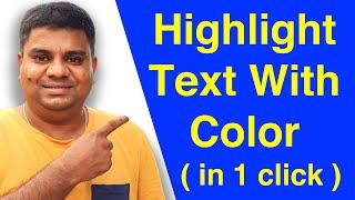 How to Highlight Text in Word with Color