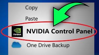 How to Fix NVIDIA Control Panel Not Showing on Windows 10