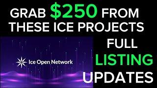 ICE OPEN NETWORK (ION) UPDATE : LISTING UPDATES + MINING ENDS UPDATES