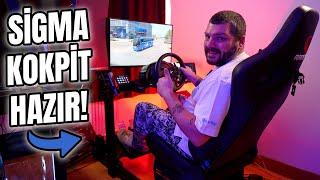 Sigma Simulasyon Kokpiti Yaptım! T300RS GT + TH8A | ETS2 ve Assetto Corsa Tam Çıldırmalık!