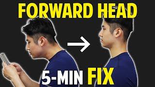 Fix Text Neck, Forward Head Posture｜Attractive Posture in 5-Minutes｜Fix the Neck