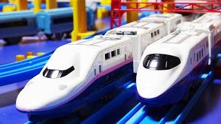 Plarail Shinkansen  I made a course of Japanese JR trains, stations and railroad crossings!