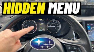 Hidden Vehicle Settings on the Subaru Forester and Subaru Crosstrek