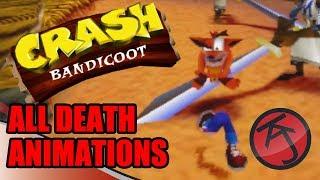 CRASH BANDICOOT - ALL DEATH ANIMATIONS