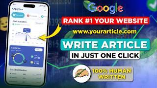 How to Write 100% Human Written Article With SEO Writing Ai Tool That Rank on Google