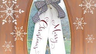 Wooden Christmas Door Tags / DIY Tutorial / 12 Days of Christmas Project 2