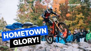 Jackson Goldstone Wins At Home!  | Men's UCI Downhill World Cup Highlights | Eurosport