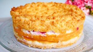 Creamy yoghurt crumble cake | delicious and quick cake recipe from my childhood