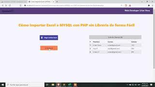 Importando archivos CSV y Excel a MySQL sin librerías con PHP: una manera sencilla y eficiente