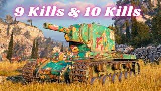 KV-2  9 Kills 4.4K Damage & KV-2  10 Kills 5.2K Damage World of Tanks   #wot #worldoftanks