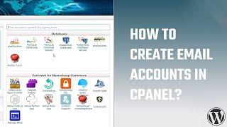 How to create email accounts in cPanel? cPanel email setup #WordPress 69