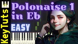 Polonaise in Eb Major (Op. 1, No. 1) [Clara Schumann] - Easy Mode [Piano Tutorial] (Synthesia)