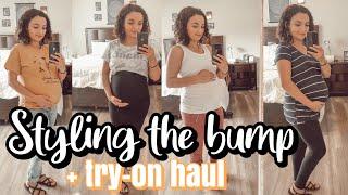 STYLING THE BUMP + BUDGET FRIENDLY MATERNITY TRY-ON HAUL (30 Weeks Pregnant)