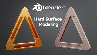 Blender Hard Surface Modeling | Blender Tutorial |  01 | Boolean On Triangle