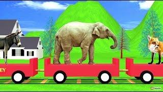 Animal Train | Sound Effects | Learning for Kids