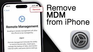 How To Remove Mobile Device Management (MDM) From iPhone! [2 Methods]