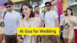 Ananya Pandey and Aditya Roy Kapoor ek saath pohoche Goa ️