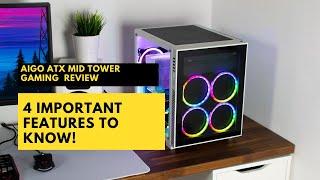 Aigo ATX Mid Tower Gaming Computer Case Brand Review: 4 Important Features To Know! #gamingpcspecs