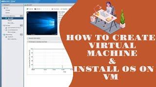 How to create virtual machine and install OS on Virtual Machine | VMware Beginners Tutorial
