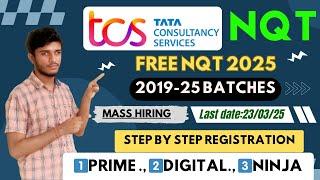 TCS NQT Registration Process 2025 | Complete TCS Next Step Registration | Step by Step Process