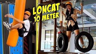 LONCAT JATUH DARI KETINGGIAN 10 METER & JALAN DI TALI BARENG SEPUPU, CHIARA GEMETARAN TAKUT ! Part 2