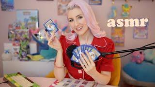 ASMR Relaxing Customer Service  Keyboard Typing + Pokémon Cards (soft spoken)