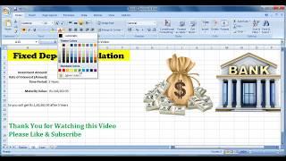 #8-How to calculate Fixed Deposit Maturity in Excel | calculate FD in Excel