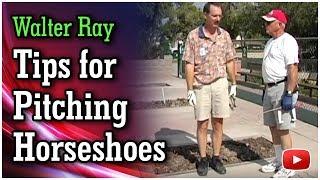 How to Pitch Horseshoes -  The 1 1/4 Turn Release - Walter Ray Williams, Jr