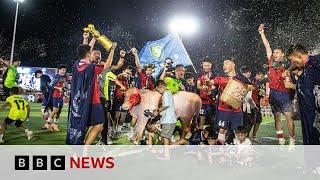 Farmers and students star in China's viral new football league | BBC News