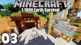 Diamond Mine Timelapse! Minecraft Earth 1:1000 Scale Survival (3)