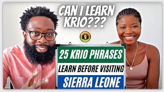 HOW TO SPEAK KRIO: Teaching An American to Speak Sierra Leone Krio Language | 25 Krio Words To Know