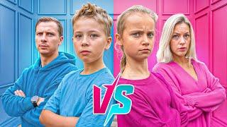 BOYS vs. GIRLS CHALLENGE Collection of Best Videos from Gaby and Alex Family