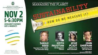 Sustainability: How do we measure it? (Nov. 2017)