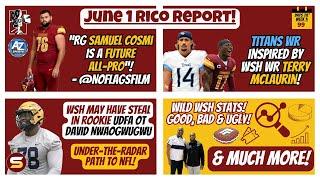 June 1 Rico Report: "Samuel Cosmi is All-Pro"! Titans WR Inspired by Terry! Secret WSH Rookie OT!